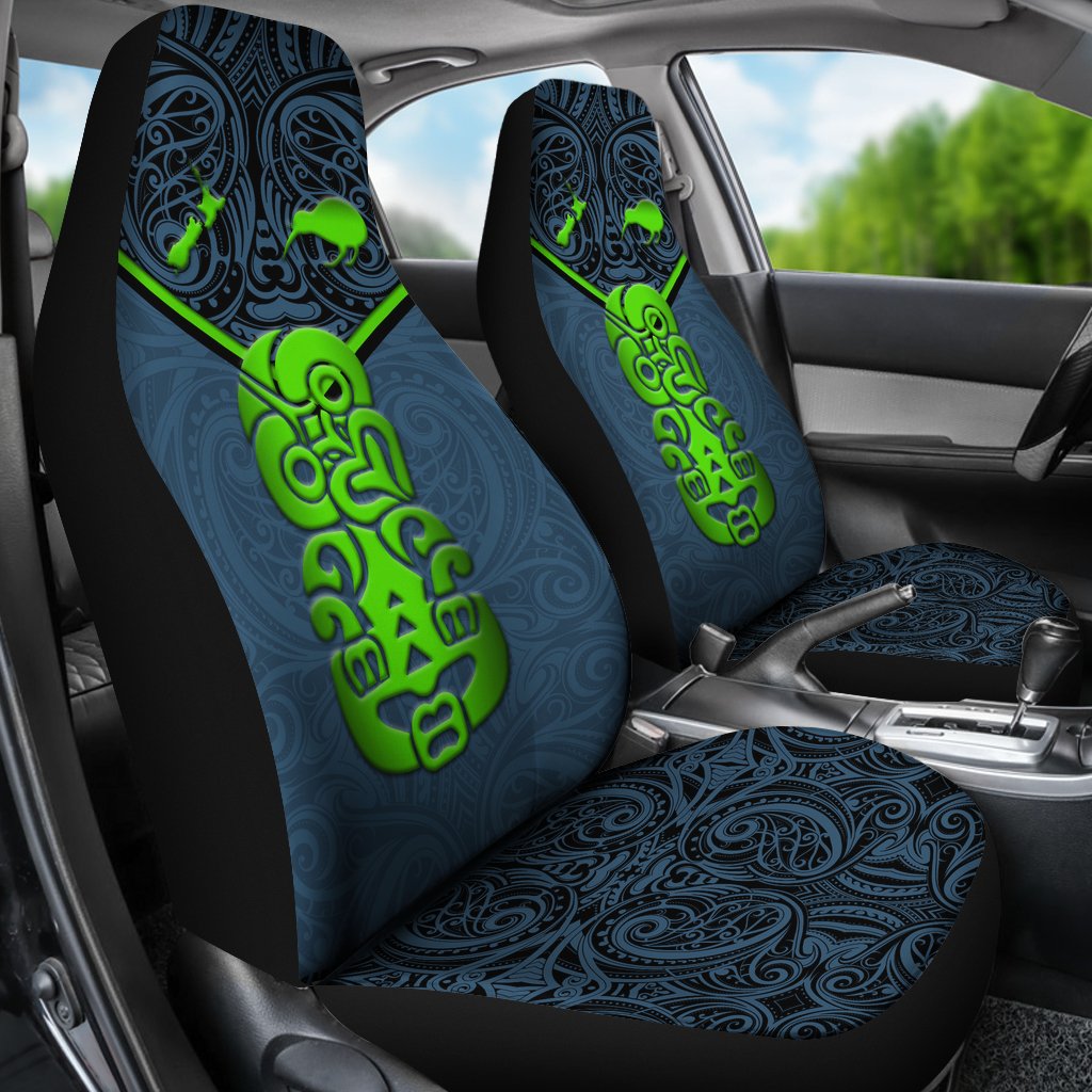 New Zealand Maori Rugby Car Seat Covers Pride Version - Navy - Vibe Hoodie Shop