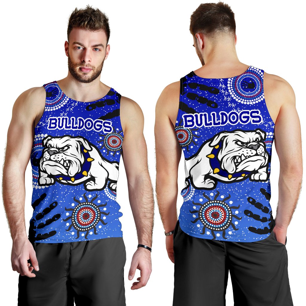 Bulldogs Men Tank Top Indigenous Country Style - Vibe Hoodie Shop