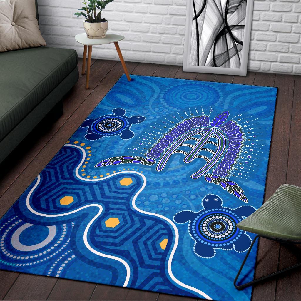 Torres Strait Area Rug - Dhari And Turtle - Vibe Hoodie Shop