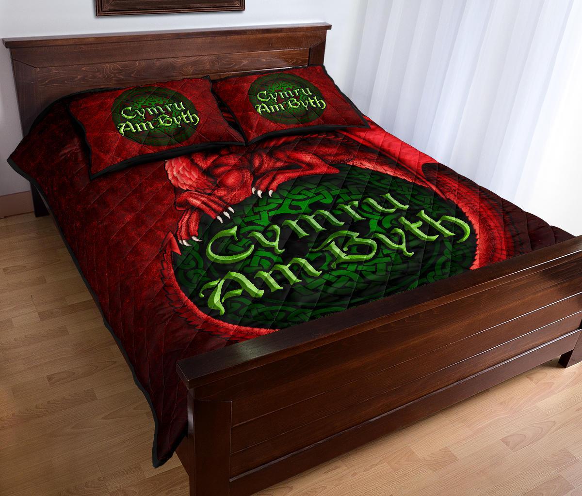Wales Quilt Bed Set - Cymru Am Byth - Vibe Hoodie Shop