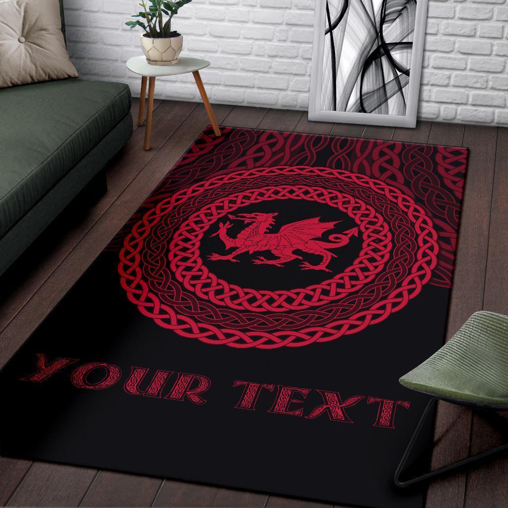 Wales Celtic Personalised Area Rug - Celtic Pride - Vibe Hoodie Shop