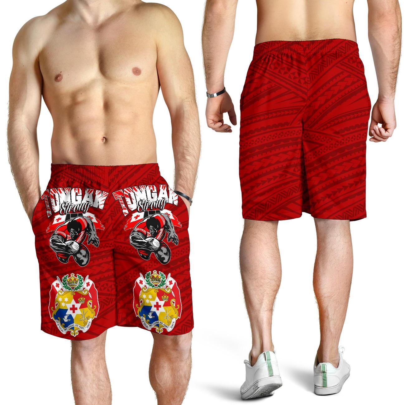 Tongan Strong Polynesian Tattoo Shorts - Vibe Hoodie Shop