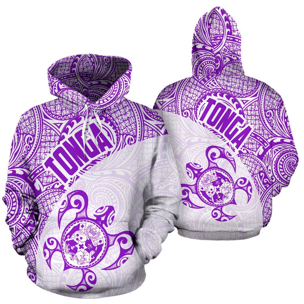 Hoodie Tonga Coat Of Arms Turtle Polynesian Pattern 10 - Vibe Hoodie Shop