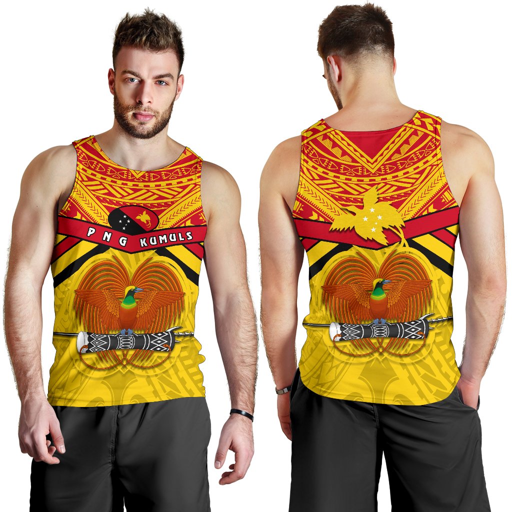 Papua New Guinea Rugby Men Tank Top PNG - The Kumuls - Vibe Hoodie Shop