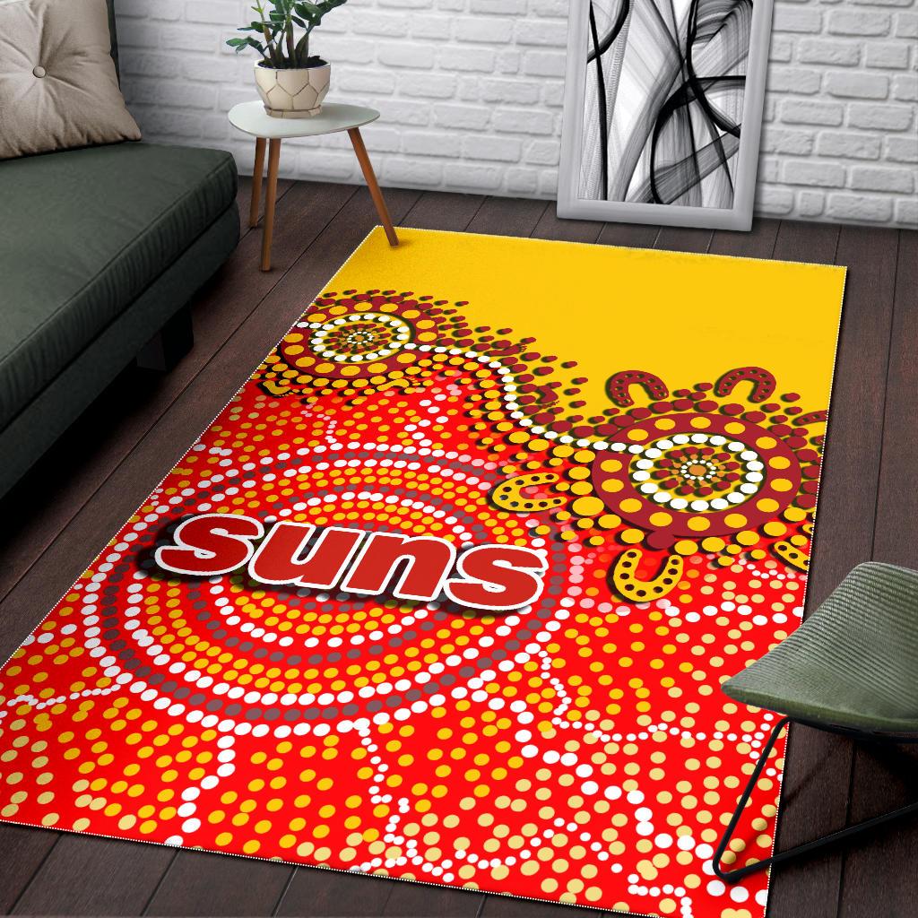 Gold Coast Area Rug Suns Aboriginal - Vibe Hoodie Shop