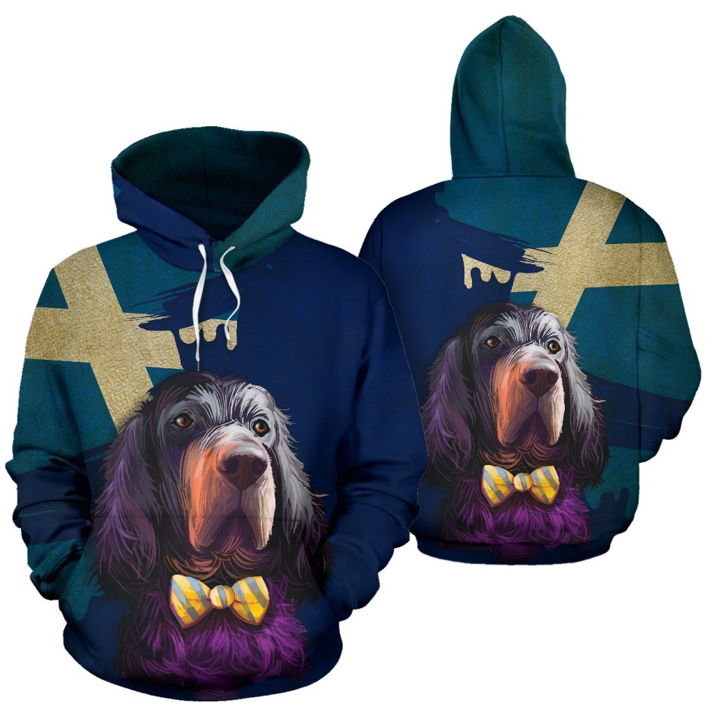 Scotland Gorden Setter Royal All Over Hoodie - Vibe Hoodie Shop