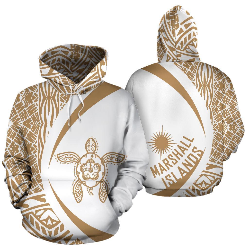 Marshall Islands Turtle Polynesian Hoodie - Circle Style - Vibe Hoodie Shop