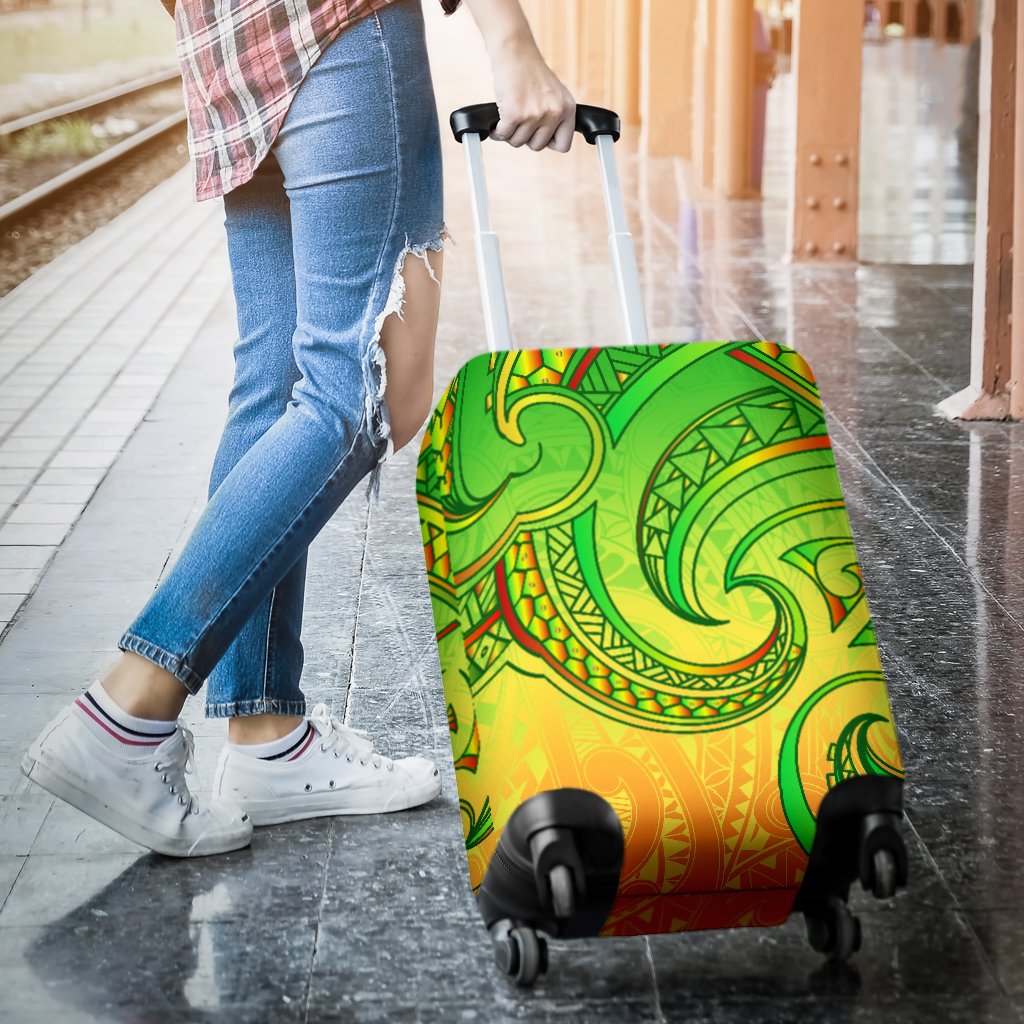 New Zealand Maori Mangopare Luggage Covers Polynesian - Rasta - Vibe Hoodie Shop