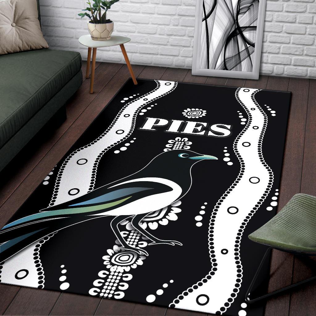 Collingwood Area Rug Pies Indigenous - Black - Vibe Hoodie Shop