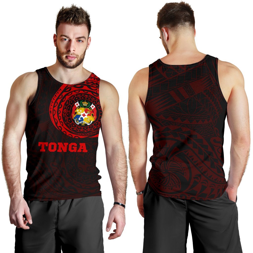 Tonga Polynesian Tattoo Style Tank Top - Vibe Hoodie Shop