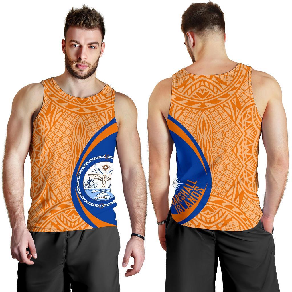 Marshall Islands Polynesian Tank Top - Circle Style 01 - Vibe Hoodie Shop