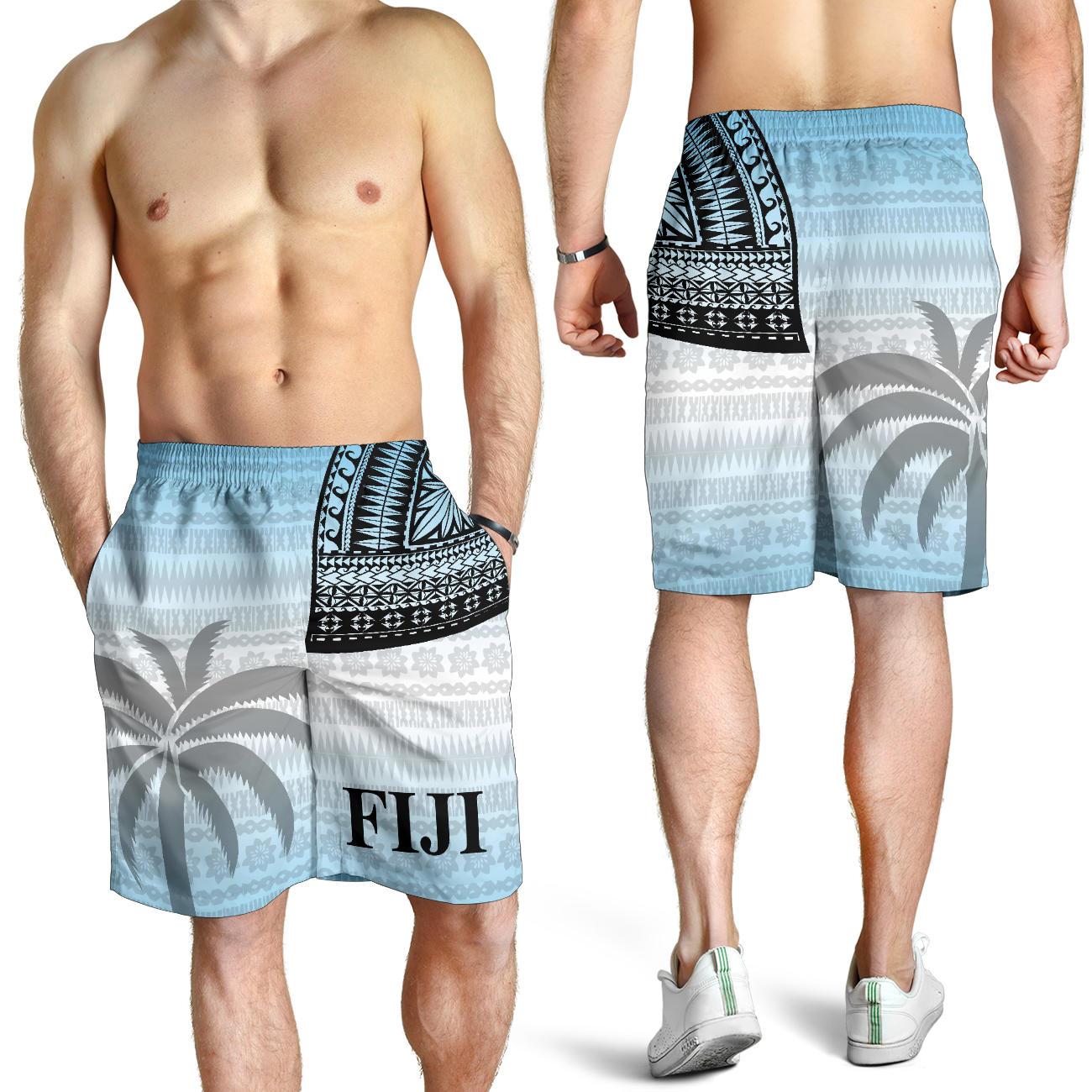 Fiji Tapa Shorts Tattoo Style - Vibe Hoodie Shop