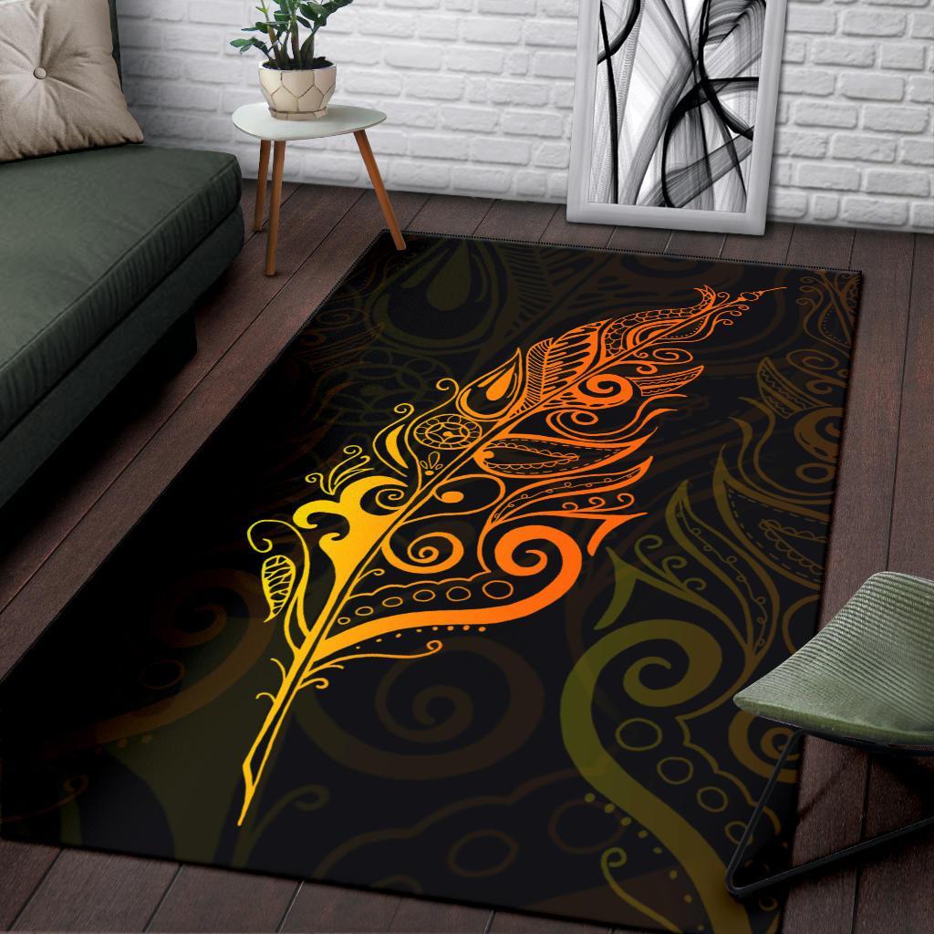 Light Silver Fern Area Rug, Sunrise Vibe - Vibe Hoodie Shop