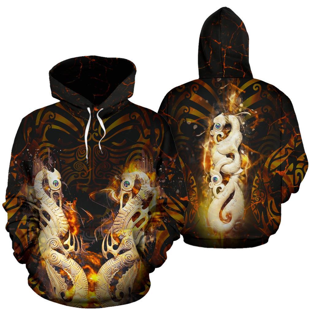 The Maori Moko Warface X Manaia New Zealand Hoodie - Vibe Hoodie Shop