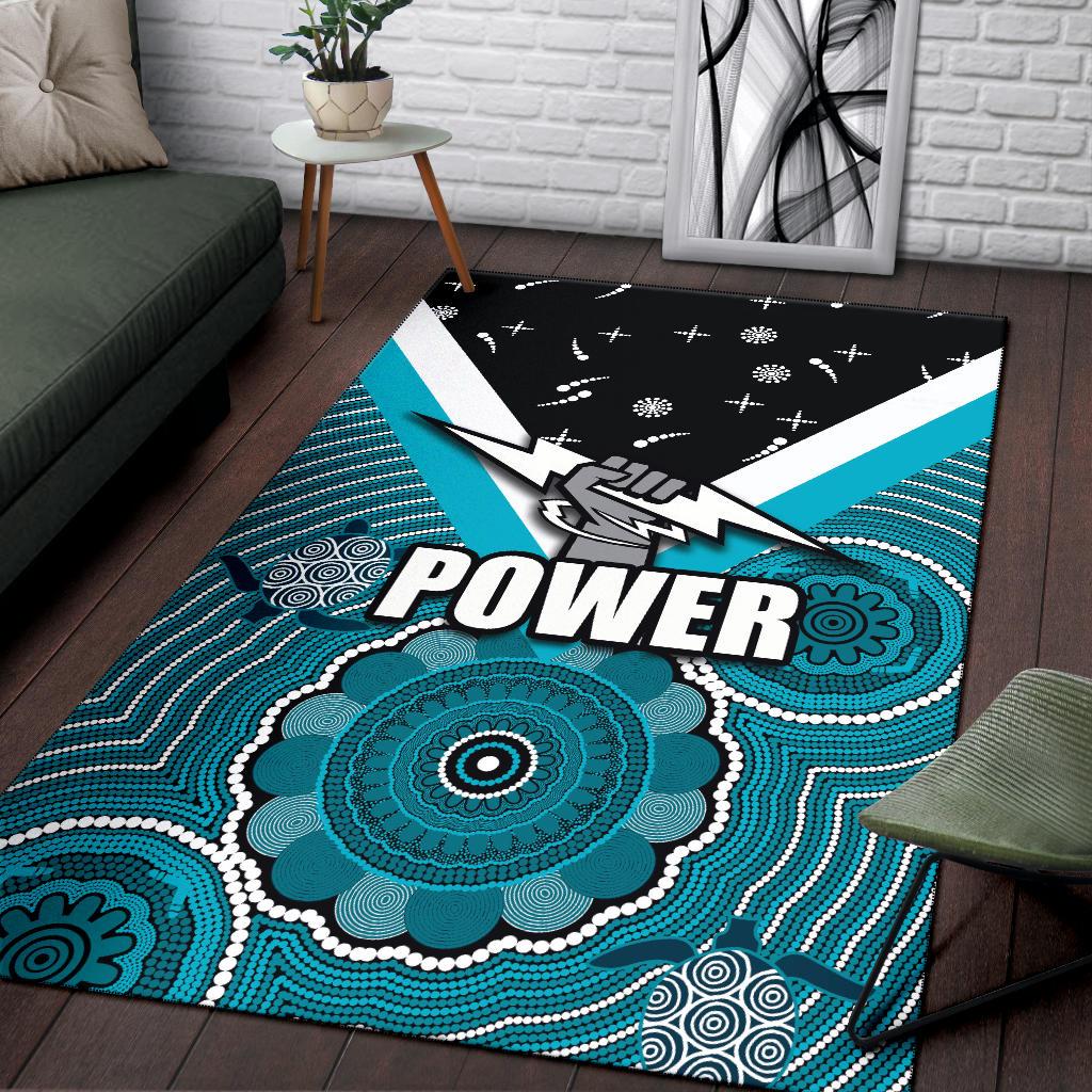 Port Adelaide Area Rug Power - Vibe Hoodie Shop