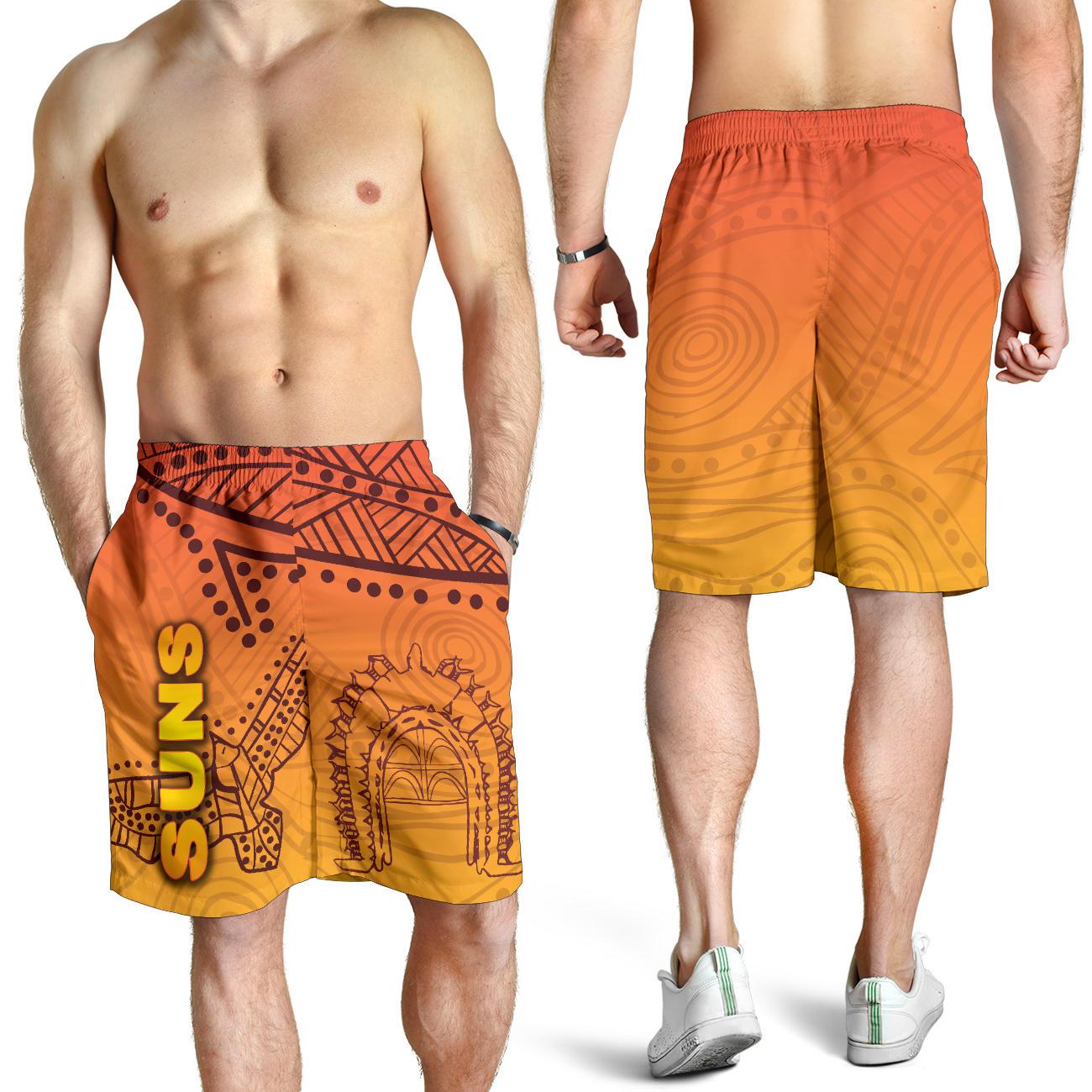 Gold Coast Men Shorts Suns Simple Indigenous - Vibe Hoodie Shop