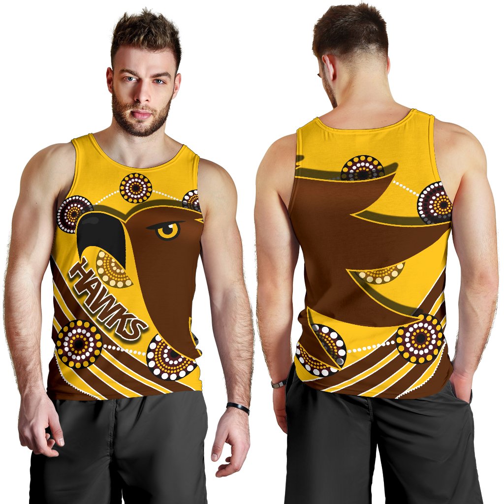 Pride Hawks Men Tank Top Hawthorn Indigenous - Vibe Hoodie Shop