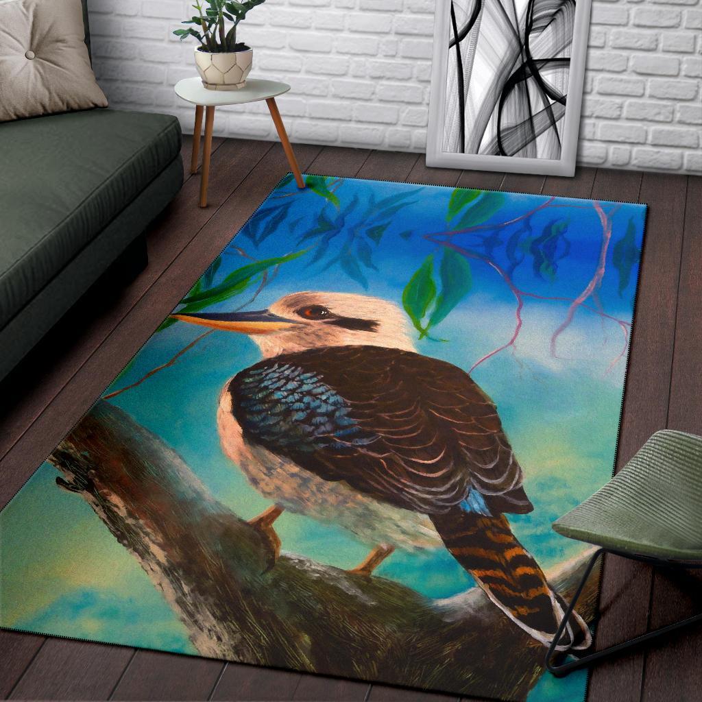 Kookaburra Area Rug - Australia Kookaburra - Vibe Hoodie Shop