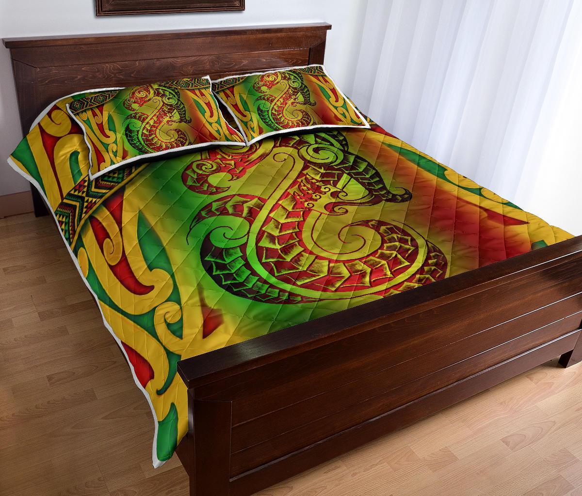 New Zealand Manaia Maori Quilt Bed Sets - Vibe Hoodie Shop