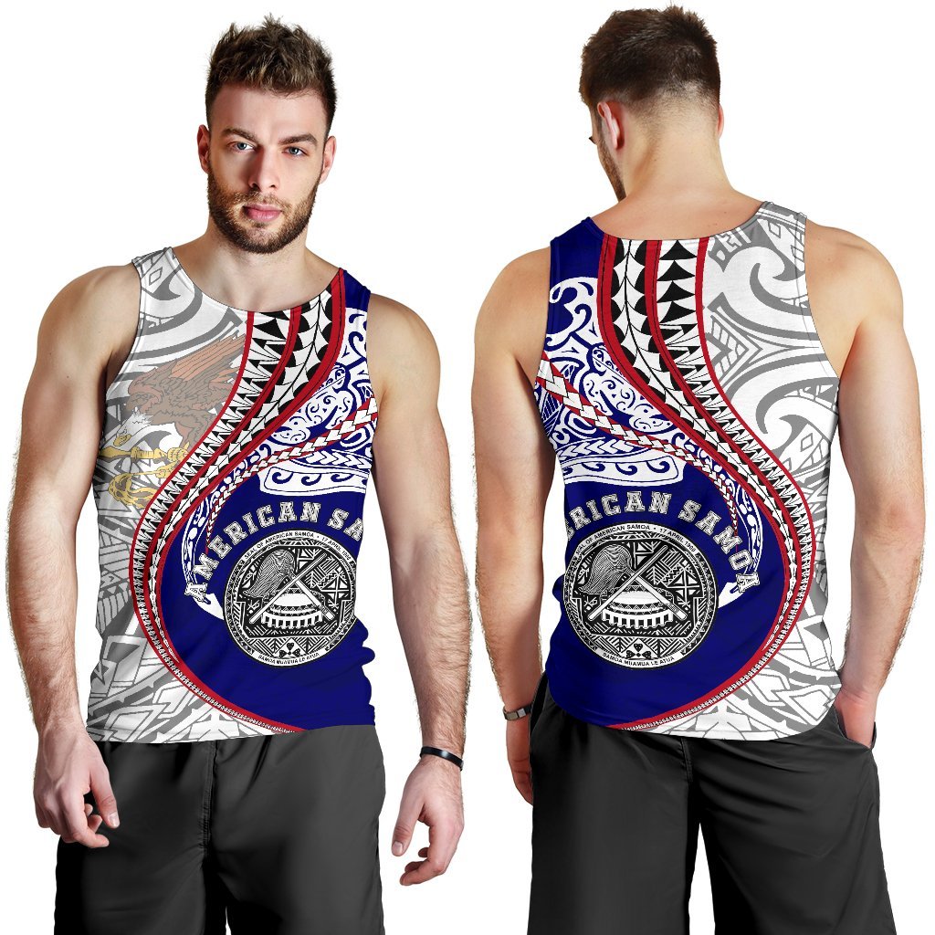 American Samoa Men's Tank Top Kanaloa Tatau Gen As - Vibe Hoodie Shop