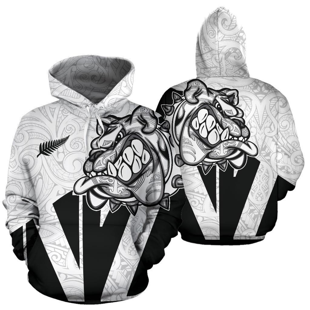 Aoteroa Bulldog Maori Hoodie - Vibe Hoodie Shop