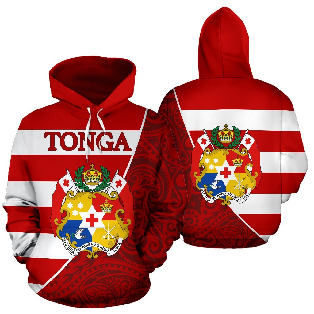 Tonga Hoodie Poly Coat Of Arms - Vibe Hoodie Shop