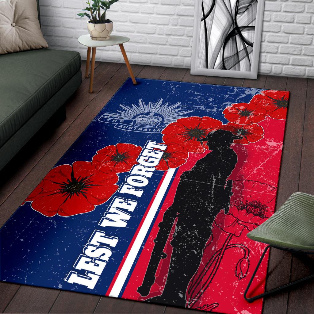 ANZAC Day Area Rug - Rememberance Day - Vibe Hoodie Shop