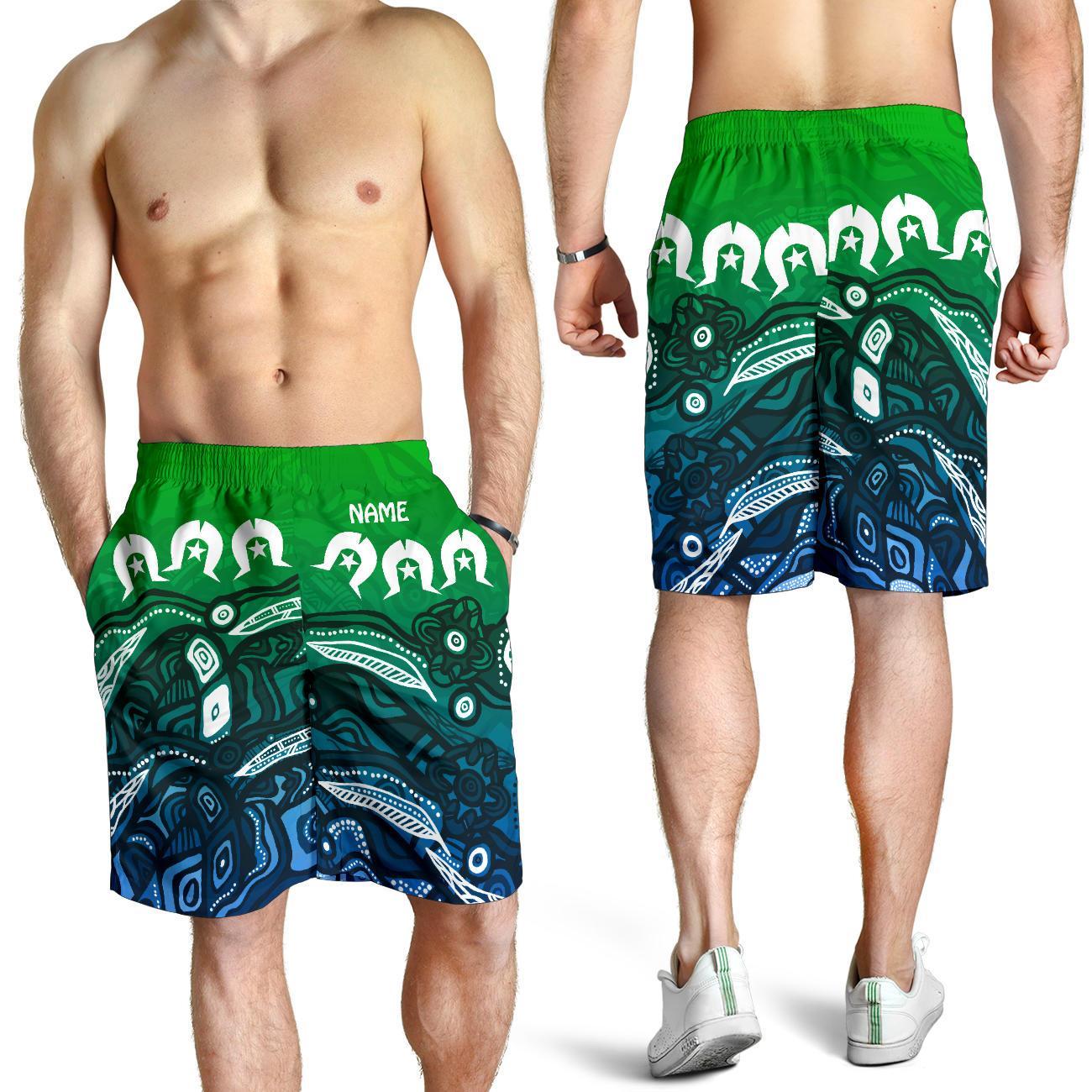 Torres Strait Islands Men's Shorts - Blue - Vibe Hoodie Shop