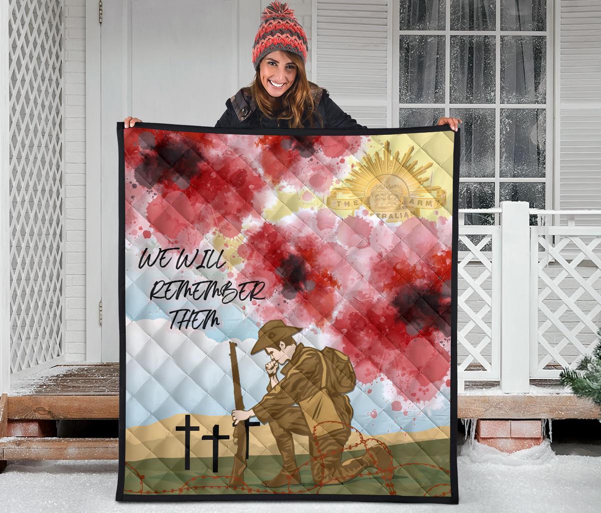 ANZAC Day Premium Quilt - We Will Remember Them - Vibe Hoodie Shop