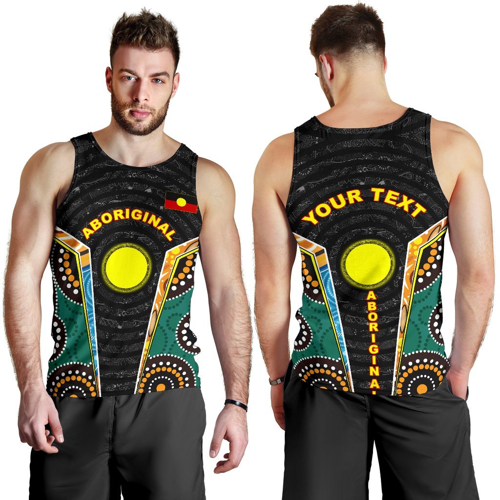 (Custom) Men's Tank Top - Aboriginal Lives Matter Style Tornado - Vibe Hoodie Shop