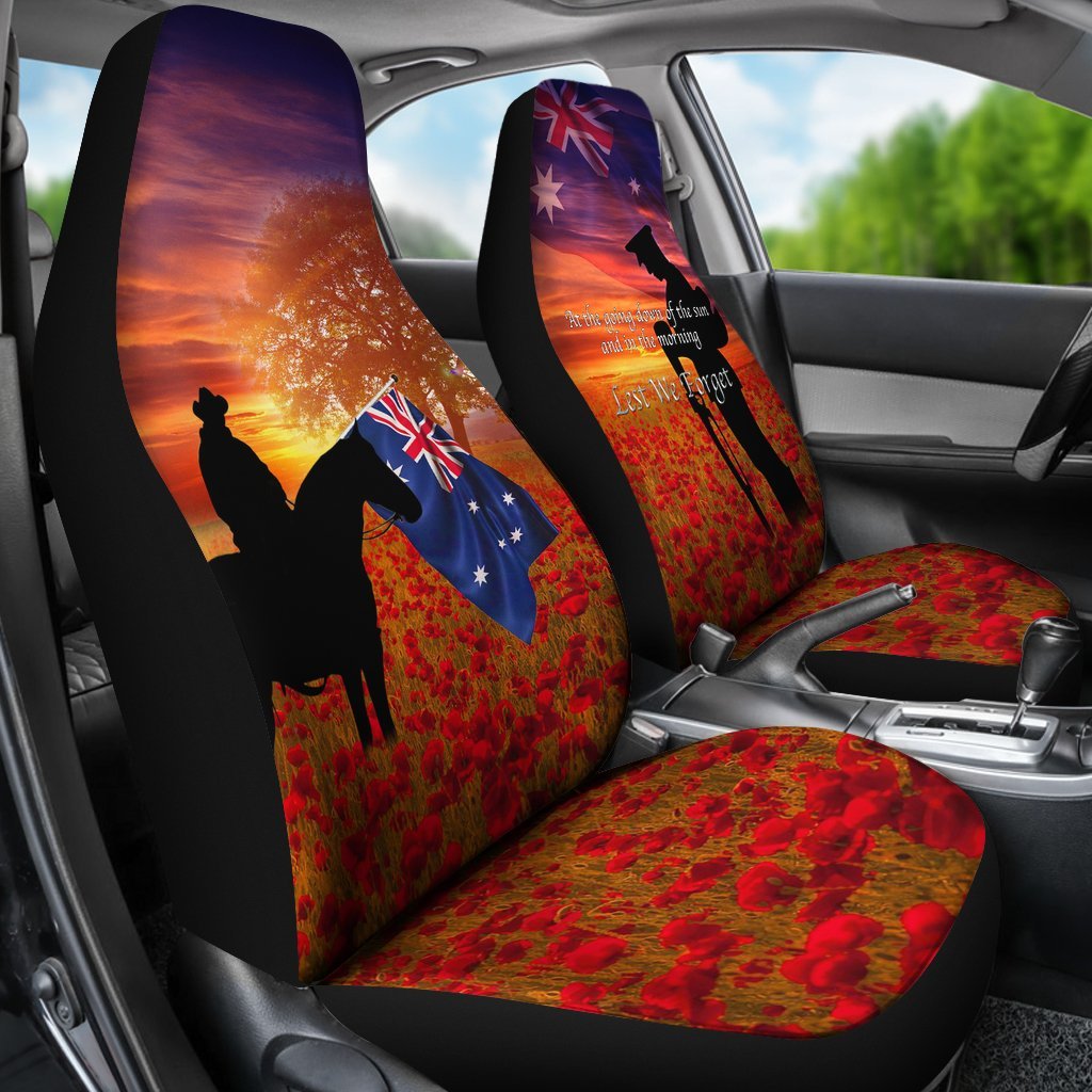 ANZAC Day 2021 Car Seat Covers - Lest We Forget - Vibe Hoodie Shop