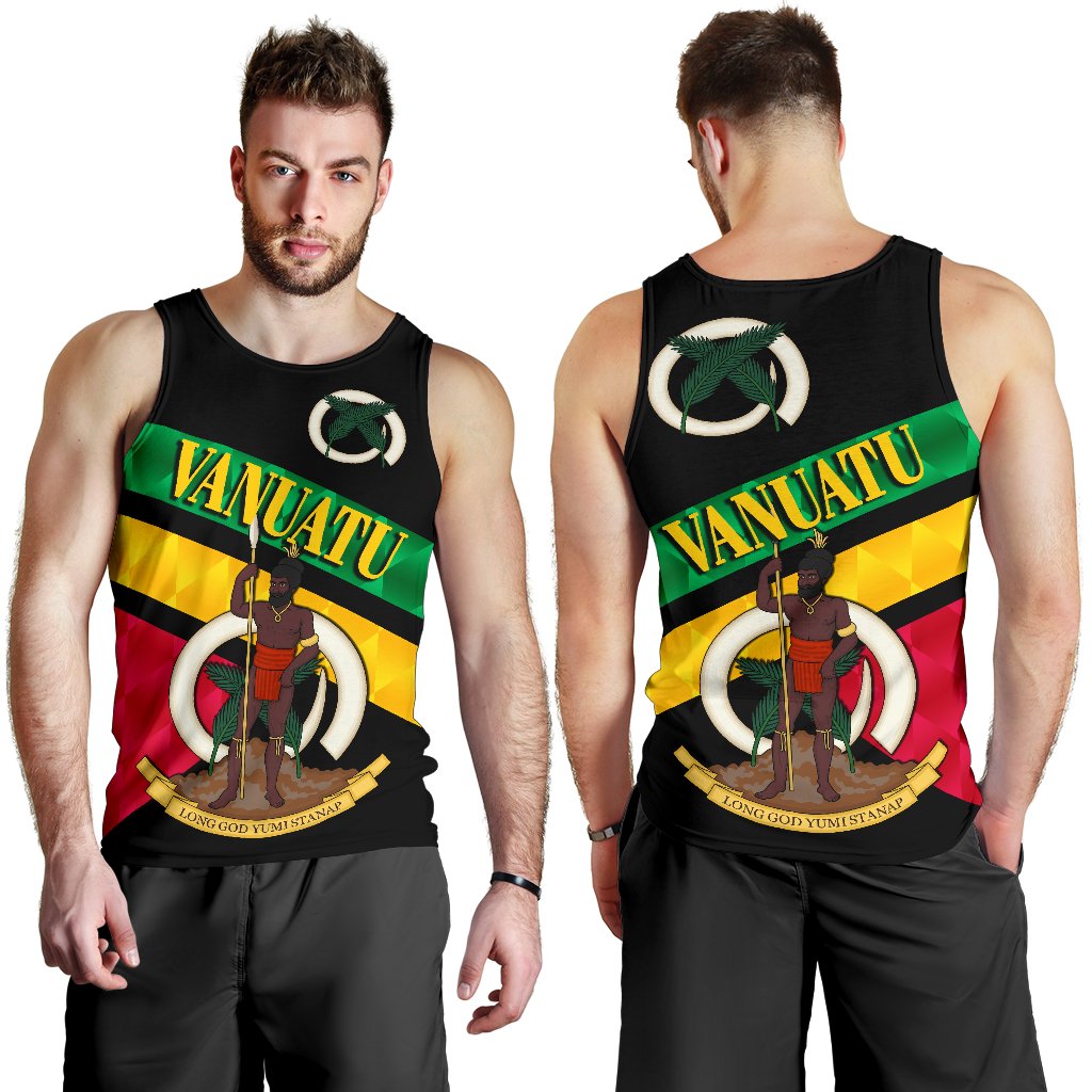 Vanuatu Rugby Men Tank Top Sporty Style - Vibe Hoodie Shop