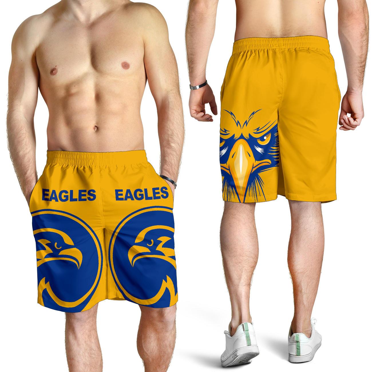 West Coast Eagles All Over Print Men's Shorts Special Style - Vibe Hoodie Shop