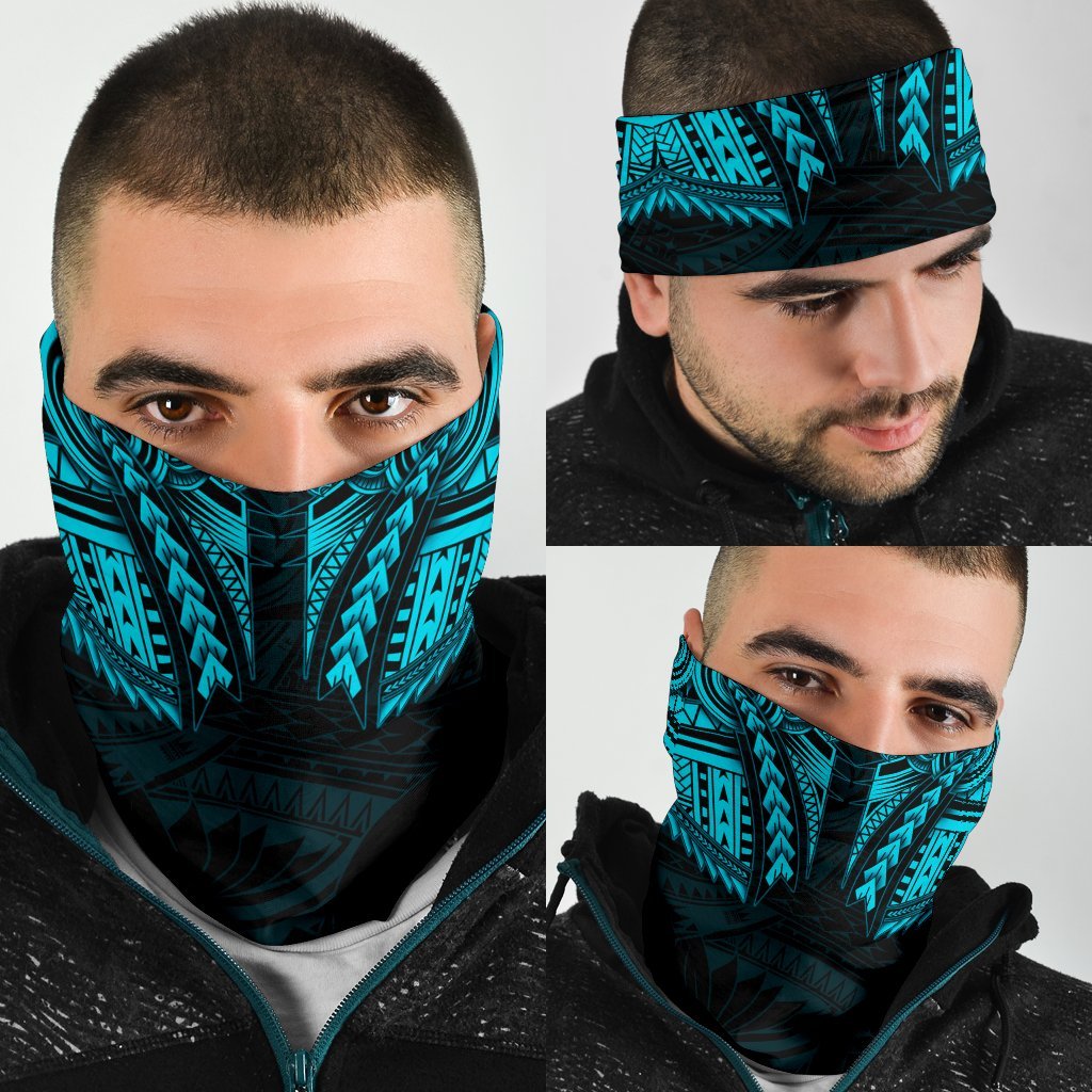 New Zealand Dragon Maori Tattoo Bandana - Blue - Vibe Hoodie Shop