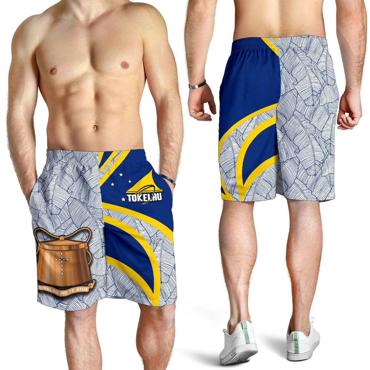 Tokelau Rugby All Over Print Men's Shorts Polynesian - Vibe Hoodie Shop