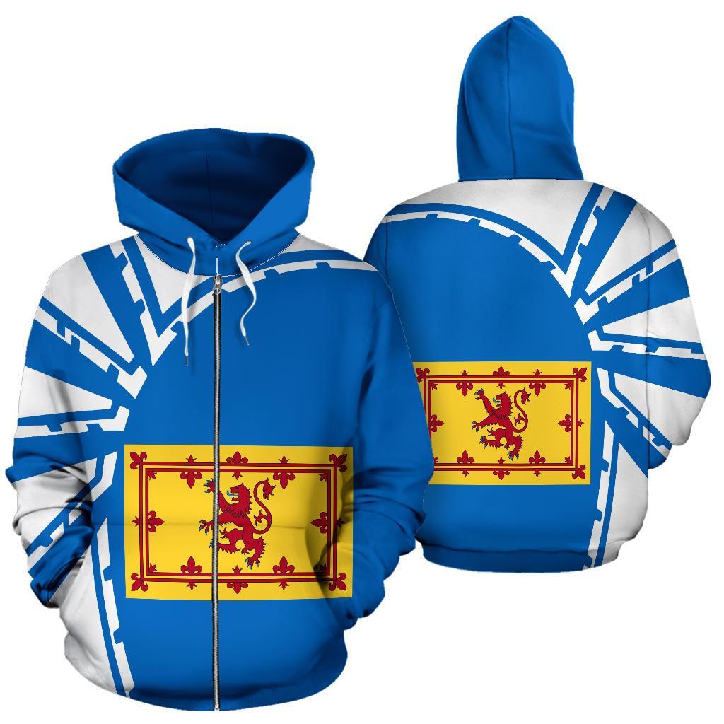 Scotland Zip Hoodie Premium Style - Vibe Hoodie Shop