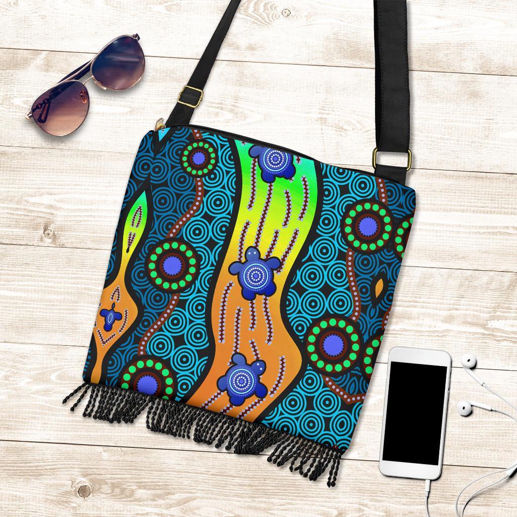 crossbody-boho-handbag-aboriginal-turtle