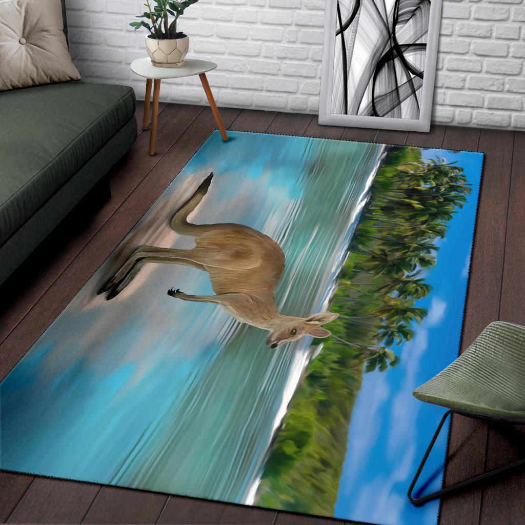 Area Rug - Kangaroo Rug Landscape Art Ver03 - Vibe Hoodie Shop