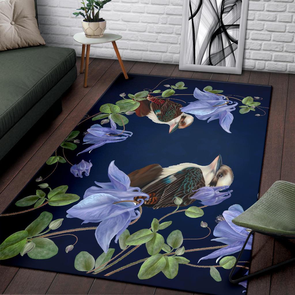 Australia Area Rug - Kookaburra Rug Royal Bluebell - Vibe Hoodie Shop