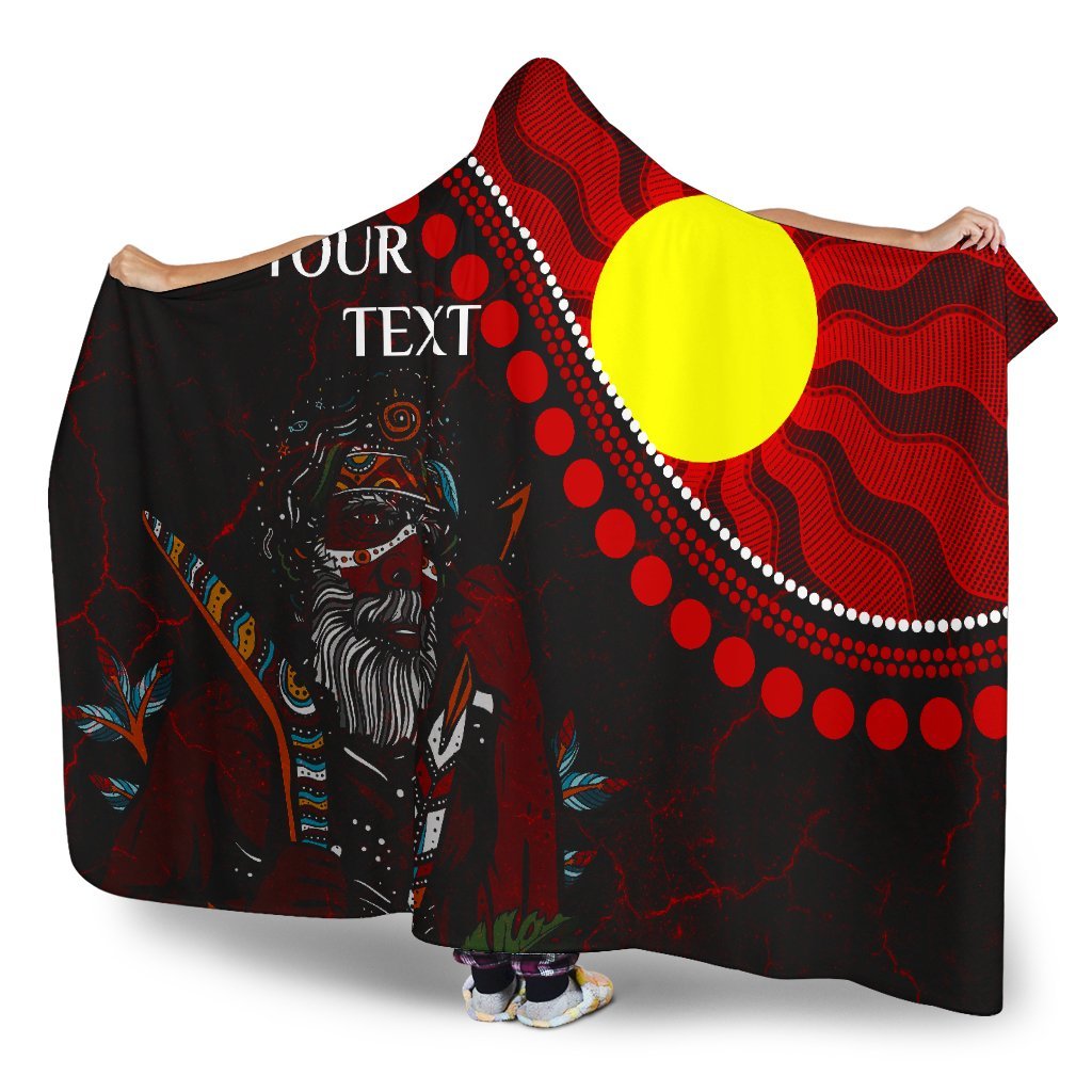 custom-aboriginal-hooded-blanket-indigenous-people-and-sun