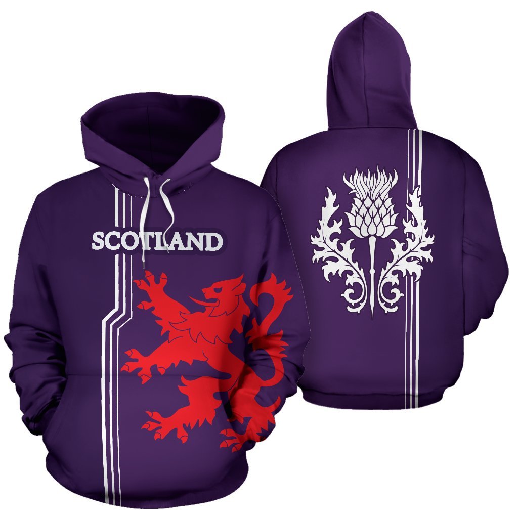 Scotland Hoodie Lion And Thistle - Sports Style - Vibe Hoodie Shop