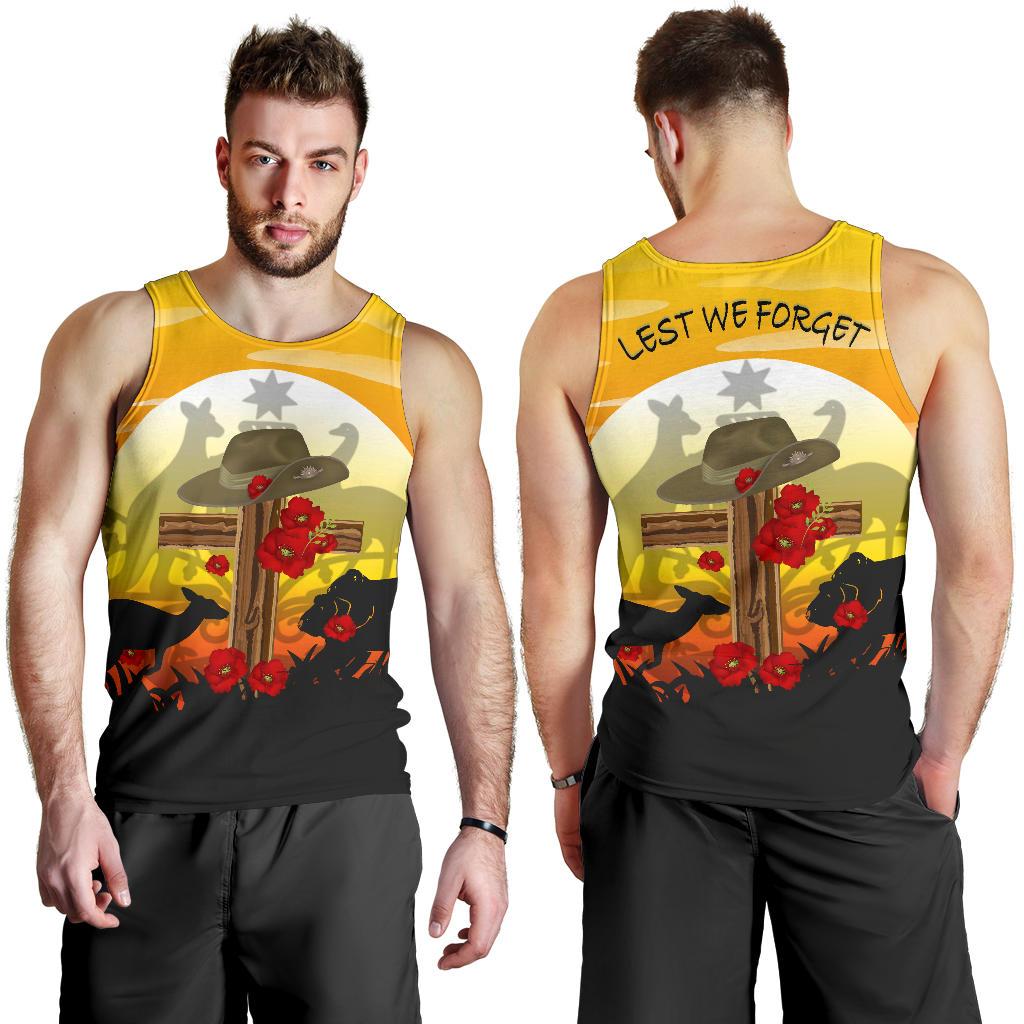 Tank Top - ANZAC Day Tank Dawn Service - Men - Vibe Hoodie Shop