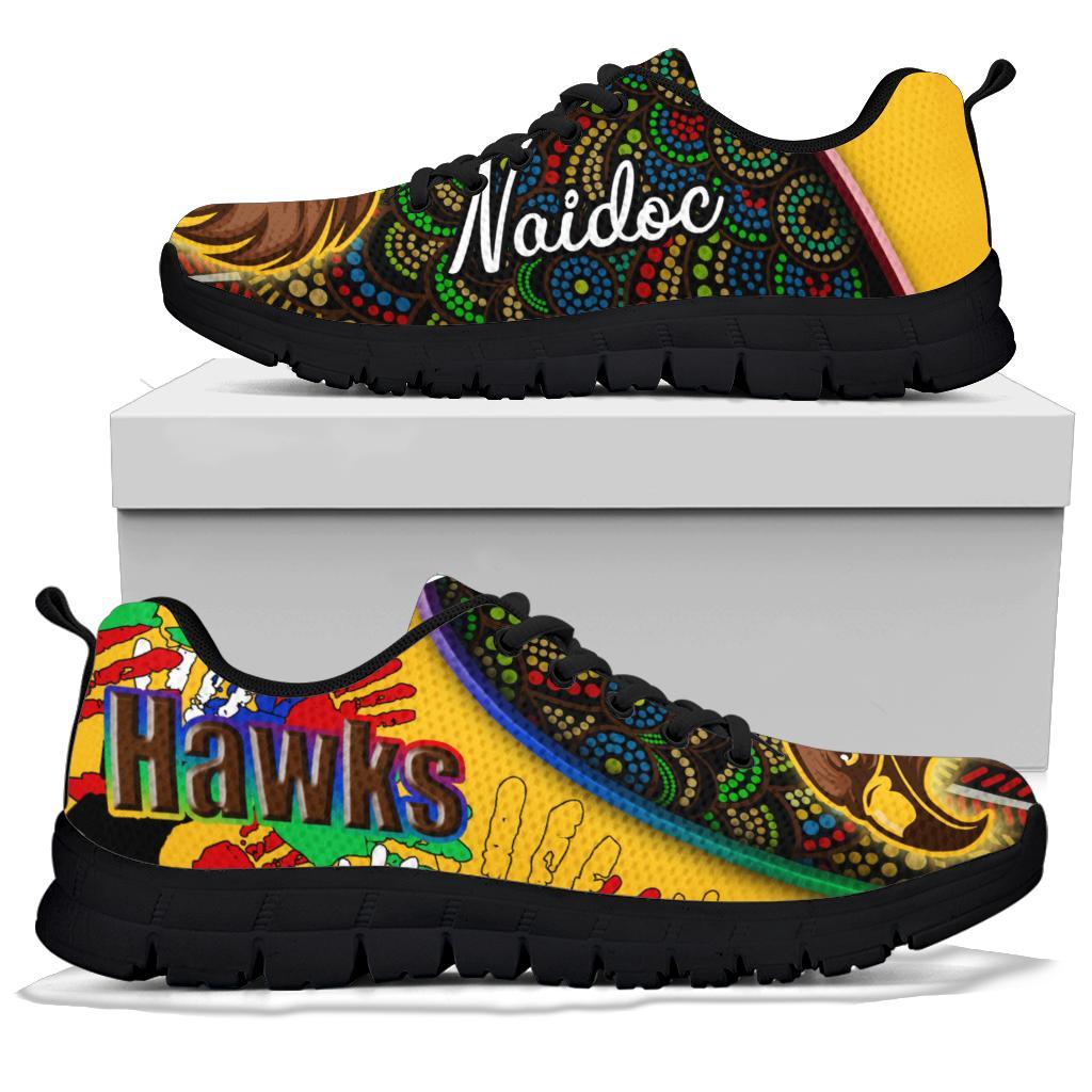 Pride Hawks Sneakers Hawthorn NAIDOC Week Aboriginal Version Special - Vibe Hoodie Shop