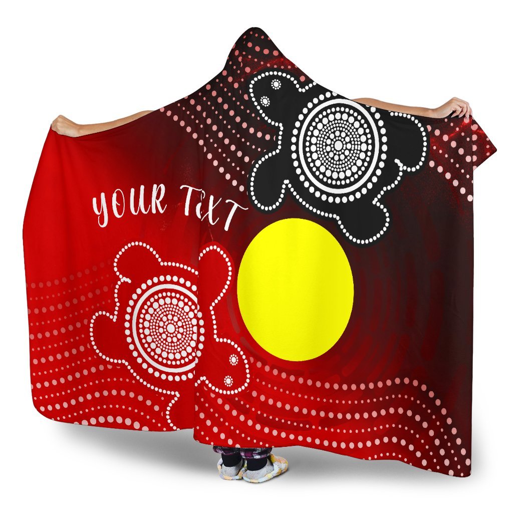 custom-aboriginal-hooded-blanket-indigenous-circle-dot-painting-style