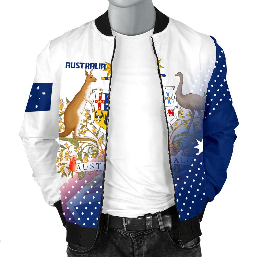 Men's Bomber Jacket - Always Proud Of Australia - Vibe Hoodie Shop