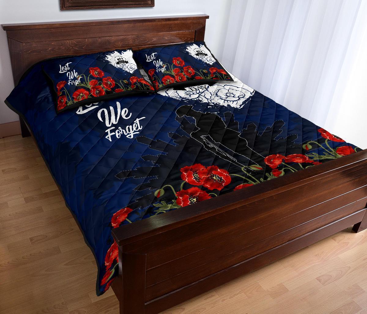 ANZAC Day Quilt Bed Set - Australia ANZAC Day 2021 - Vibe Hoodie Shop