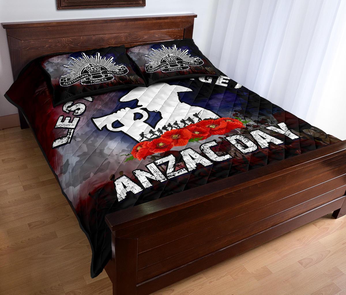 ANZAC Day Quilt Bed Set - The Australian Army - Vibe Hoodie Shop