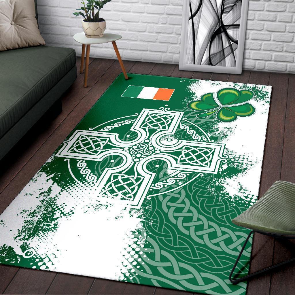 Ireland Celtic Area Rug - Irish Celtic Cross - Vibe Hoodie Shop