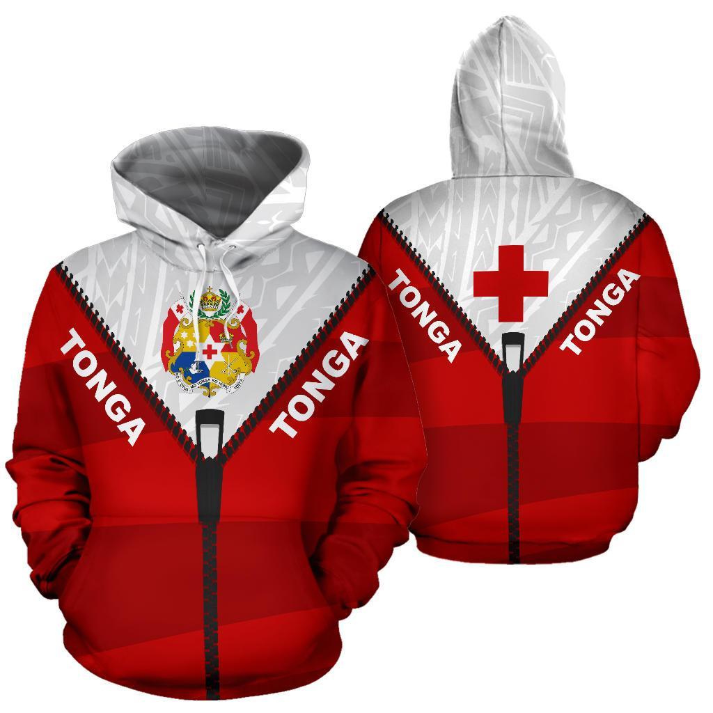 Tonga Hoodie With Straight Zipper Style 2.0 - Vibe Hoodie Shop