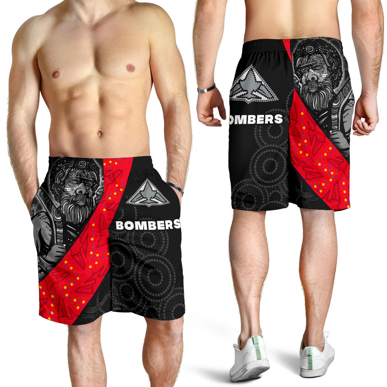 Bombers NAIDOC Week All Over Print Men's Shorts Essendon Ingenious Spesial Version - Vibe Hoodie Shop